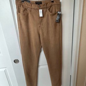 Banana Republic - VEGAN SUEDE SKINNY JEAN - Camel - Size 12 (31) - TALL